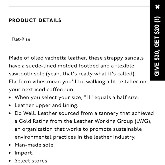 MADEWELL “The Addie Sandal” size 8 - Picture 2 of 9